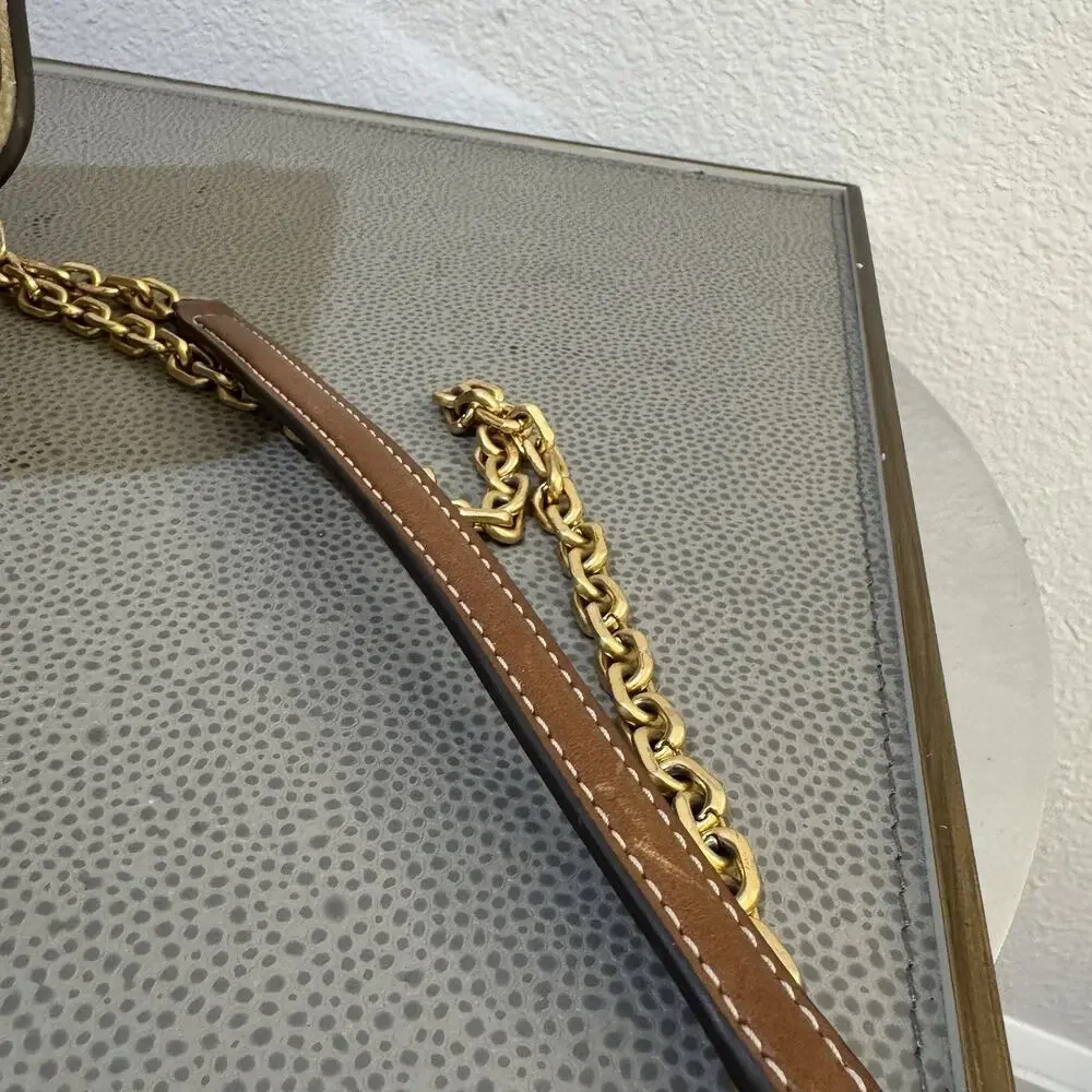 Tory Burch Carson Convertible Leather Crossbody Bag In Ivory Retail $498